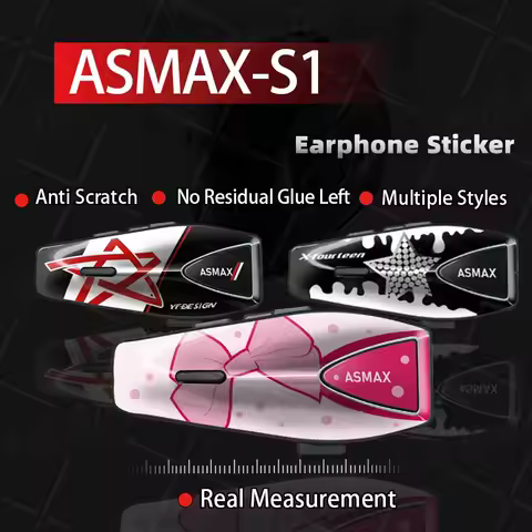 For Decoration ASMAX S1 Motorcycle Helmet Bluetooth Headset Protective Stickers Creative Bluetooth H