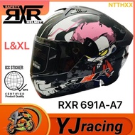 RXR 691A-A7 Full Face Helmet With ICC (BPS) Sizes Large (59-60cm) XL (62-64cm)