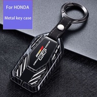 Zinc Alloy Carbon Fiber Engine Turbo Style MUGEN Smart Car Key Case Cover for Honda Civic Accord Odyssey BRV CRV HRV Vezel Jazz City Freed Mobilio Remote Holder Shell Keychain