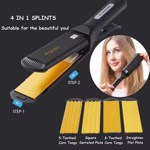 Professional Wavy Curling Wand Hair Styler Iron Curling Tongs Hair Curler Straightener Tool For Perf