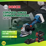 BOSCH GWS18V-8 BOSCH 18V Cordless Angle Grinder Brushless Battery & Changer Motor