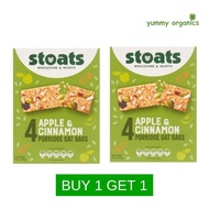 Stoats - Apple & Cinnamon Porridge Oat Cereal Bars (4x42g) 168g EXPIRY OCT 31 2025