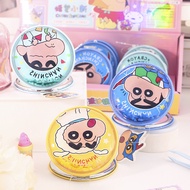 Crayon Shin-Chan Decompression Glitter Mirror Folding Double-Sided Cartoon Cute Portable Small 2F-X0