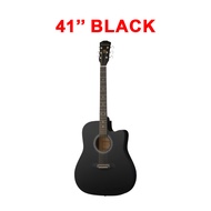 GAMMA - 41 Inch Acoustic Guitar + Accessories Set | Bag String Pick Holder Capo | Gitar Akustik