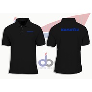 Komatsu LOGO SHORT SLEEVED POLO T-SHIRT / KOMATSU LOGO GRAPHIC / KOMATSU SHORT SLEEVED POLO T-SHIRT