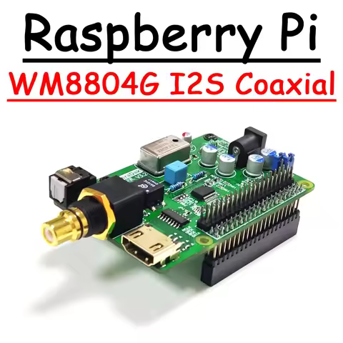 WM8804G I2S HDMI Coaxial Optical HiFi PiFi Digi+ Digital Audio Sound Card Decode Board DSD64 Volumio