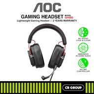 AOC GH300 RGB Gaming Headset - In-line Controller & 50mm Neodymium Drivers (2Yrs Warranty)