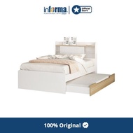 Informa - Biel Tempat Tidur Sorong - Putih Oak