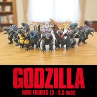 GODZILLA & KAIJU MINI FIGURES ( 3 - 3.5 inches) [ Earth Shin King of Monsters Ghidora Mecha ] Godzil