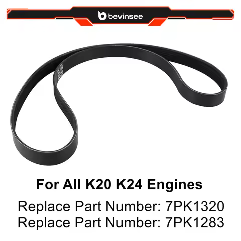 For K20 K24 Engines Adjustable EP3 Idler Pulley Belt, Replace for 7PK1320, 7PK1283, for Honda for Ac