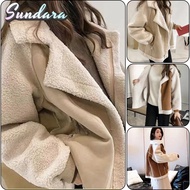 Korean Style Warm Cashmere Coat For Women Y2K Fur Integrated Thickened Outerwear Deerskin Leisure Ja