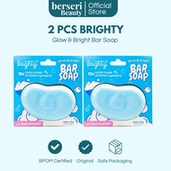 2 Pcs Brighty Glow & Bright Bar Soap Body Whitening Bath Soap