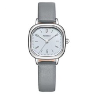 Jam Tangan Wanita Casual Fashion Dial Kotak Analog Quartz Strap PU Leather