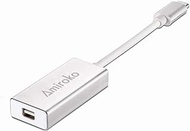 Amiroko USB-C to Mini DisplayPort Adapter, USB 3.1 Type C (Thunderbolt 3) to Mini DP Adapter 4K Compatible with Lenovo T470, MacBook Pro to LED Cinema Display/Dell Monitor, etc - Silver