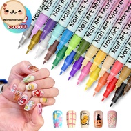 Better Waterproof Nail Art Pen, 12 Colors Nail Art Pens Set,12 Colors Gel Pens,Nail Art Markers, Acr