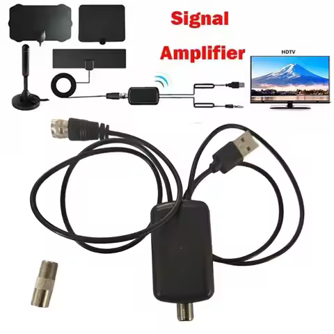 Digital TV Antenna Amplifier Signal Booster 4K UHD HD TV Antenna Signal Receiver