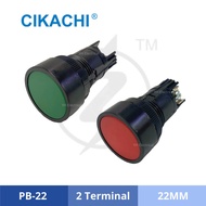 CIKACHI PUSH BUTTON PB-22 ( Green / Red ) 22MM ( CKC )