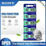5PCS Original Sony 395 399 AG7 SR927SW SR927W SR927 LR927 LR927W 1.55V Silver Oxide Battery For Watc