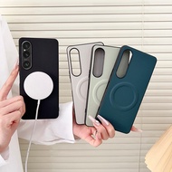 Case For Sony Xperia 1 VII VI V IV III Magnetic Leather Phone Cover Shockproof Shell TPU Magnet Xper