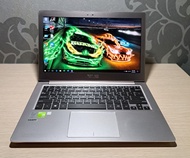 ASUS ZenBook i7-5th 12G 256G+500G metallic slim laptop (1.45kg!) 輕薄 可玩CS,LOL,GTA5...