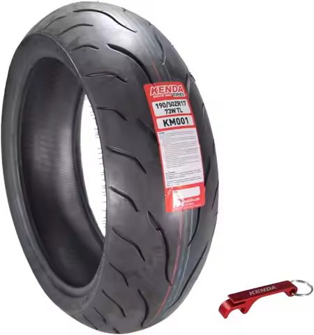 190/50ZR17 Rear Tire for Sport Touring Motorcycle 73W Radial Tire with High-Speed Stability Excellen
