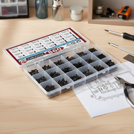 860PCS Countersunk Flat Head Phillips Screws in M1.2, M1.4, M1.7, M2, M2.5, M3 for Computers, Laptop