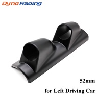 2" 52mm Black Car Gauge Pod A Pillar Pod 2 Holes Gauge Holder Pod Left Driver Side Gauge Pod Car Met