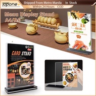 A4 A6 Acrylic Sign Holder Restaurant Double Sided Menu Display Stand Desktop Poster Picture Frames