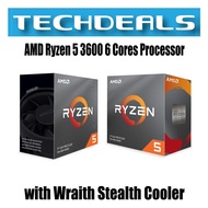 AMD Ryzen 5 3600 6 Cores Processor with Wraith Stealth Cooler Open Box