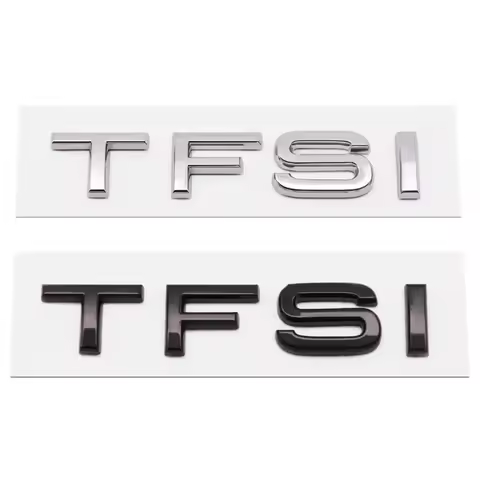 3D ABS black TFSI logo letters car trunk emblem badge for Audi A3 A4 A5 A6 A7 A8 Q2 Q3 Q5 Q7 Q8 TFSI