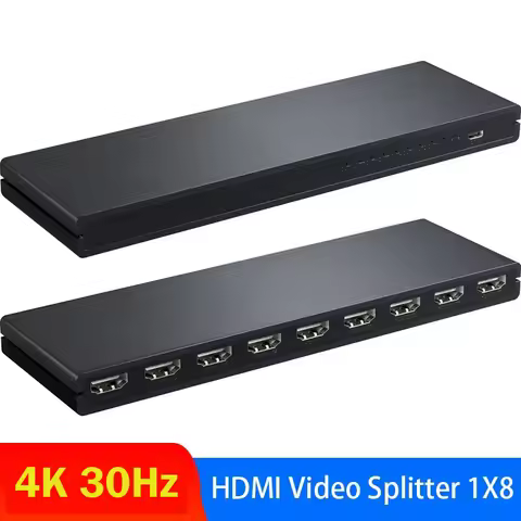 HDMI Splitter 1 in 8 out 4K 30Hz 8 Port HDMI Splitter 1x8 Video Distributor Converter HDCP1.4 for PC