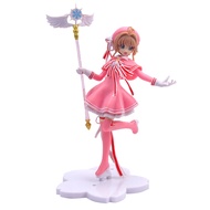 microgood Cardcaptor Sakura Anime Figures Vivid Expression Indeformable Anime Accessory Cake Doll De