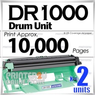 DRUM x2 Compatible to Brother DR1000 DR 1000 HL-1110 HL1110 HL1112e HL-1210W HL1210W 1210W DCP-1510