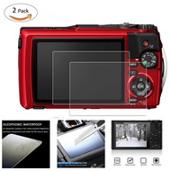 2 Pcs 9H Tempered Glass LCD Screen Protector For OM System TG-7 TG7 Olympus TG-6 TG-5 TG-4 TG6 TG5 T