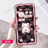 Vivo V11 / V11i / Y85 / V9 / Y91 / Y95 case with bear, white rabbit, cute and beautiful watch