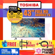 [FREE SHIPPING & TV BRACKET & HDMI CABLE] Toshiba Tv 43" 43V35LP Full HD Android LED SMART TV Google