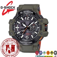 (READY STOCK) Official Marco Warranty CASIO G-SHOCK GPW-1000KH-3A Gravitymaster Green Resin Strap Wa