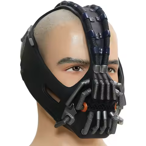 Movie Horror Reptile Mask Bane Mask Cosplay Mask The Dark Knight Cosplay Adult Size Helmet Halloween