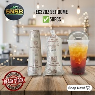 EC 32OZ TRANSPARENT CUP + DOME LID/BIG CUP
