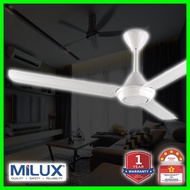 [READY STOK] kipas siling murah 3 DAUN PUTIH 1 TAHUN WARRANTY 60 inci 60" white ceiling fan 3 bilah 