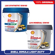 Shell Rimula Light Duty Synthetic LD5 10W40 / Diesel Mineral LD4 15W40 (7.5L) Engine Oil