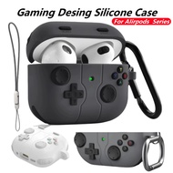 For Airpods 4 Case Silicone Protective Case For Aiprods 3/2/1 Case With Hook Fpr Airpods pro 2 Case