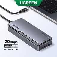 UGREEN 20Gbps NVMe SSD Case SSD Enclosure M.2 to USB3.2 Gen2x2 SSD Adapter for M.2 NVME PCIE Built-i
