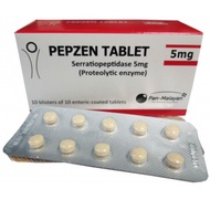 Ubat Bengkak Gusi/Sakit Gigi/ Pepzen /Serratiopeptidase 10biji