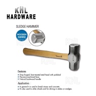 [KHL] REMAX Sledge Hammer with Wooden Handle - 2lbs 3lbs 4lbs 6lbs 8lbs 10lbs