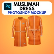 🔥INSTANT🔥 Muslimah Dress Mockup Photoshop Template (Editable PSD File) | Mockup Baju Muslimah Photos