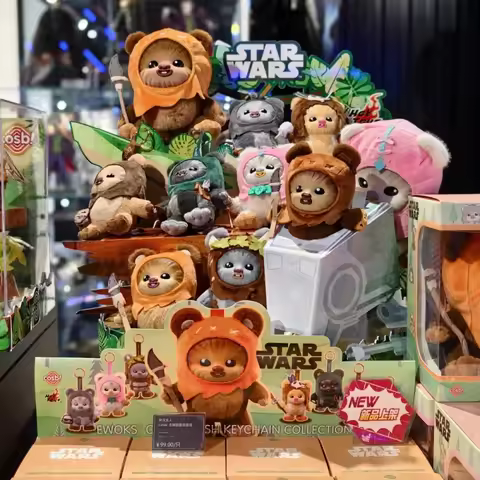 Hot Toys Star Wars Ewok Cosbi Mystery Blind Box - Cute Collectible Mini Figures for Fans And Desk De