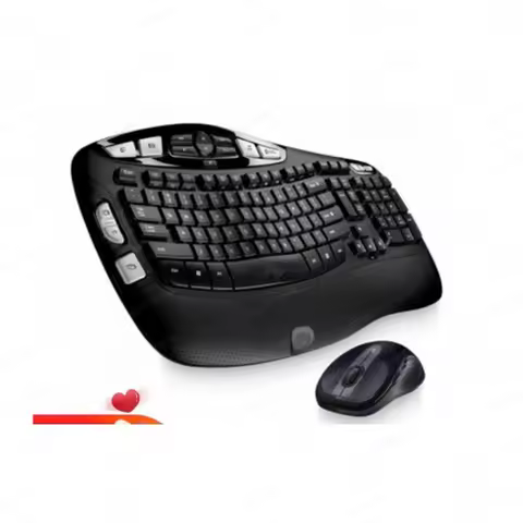 Wireless silent office keyboard: ergonomic design, comfortable membrane keys, ultra-thin business ke
