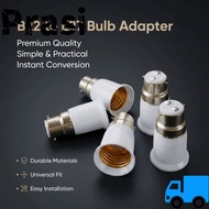 PRASI LED Lamp Adapter, Long Lasting Heat Resistant B22 To E27 Adapter, Universal Edison Screw Anti 