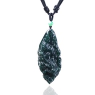 【龍行天下】藍水翡翠精雕霸王龍項鍊 | 天然A貨翡翠 | 送禮